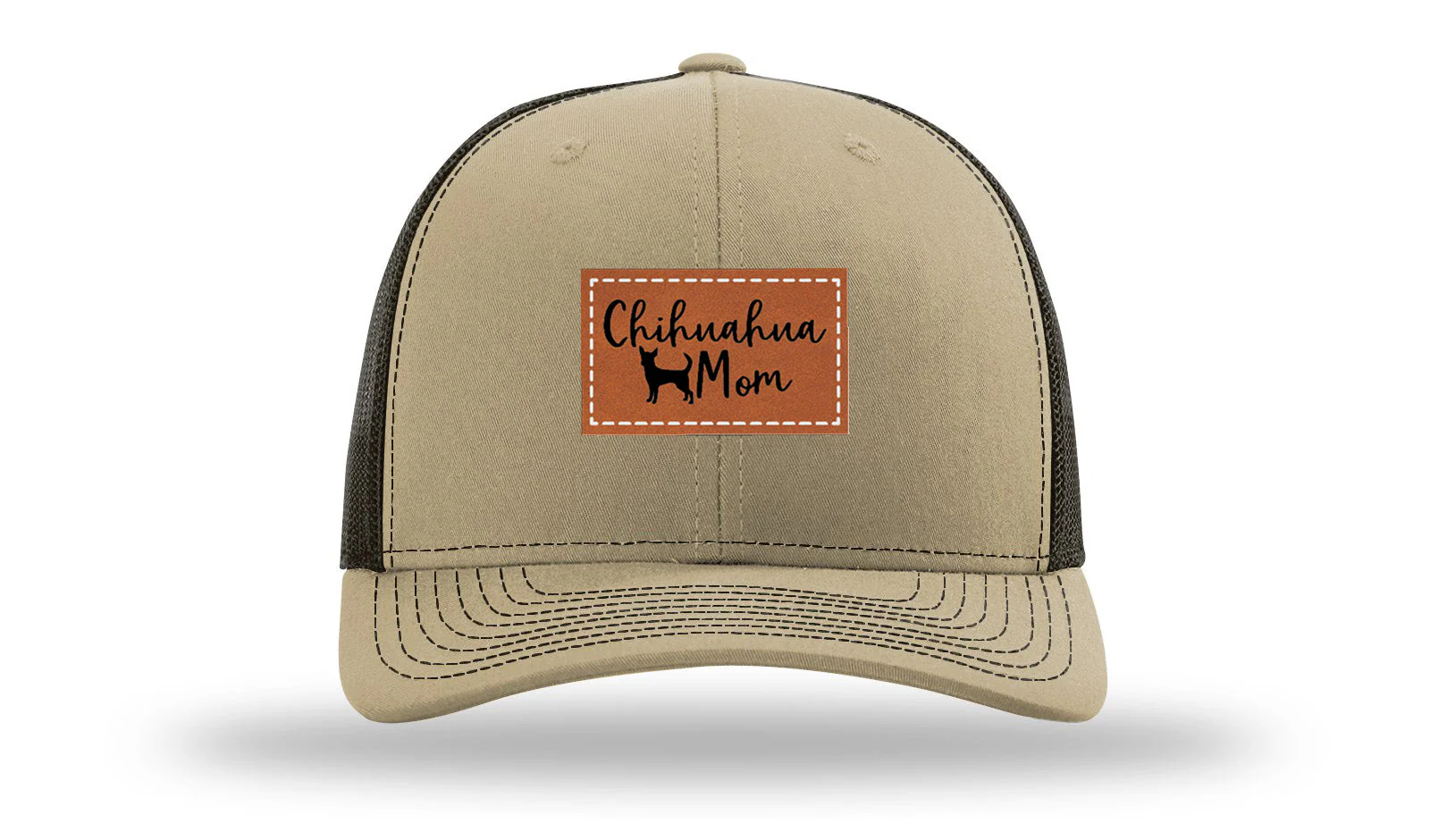 Chihuahua Mom Leather Patch Richardson 112 Hat - Image 22