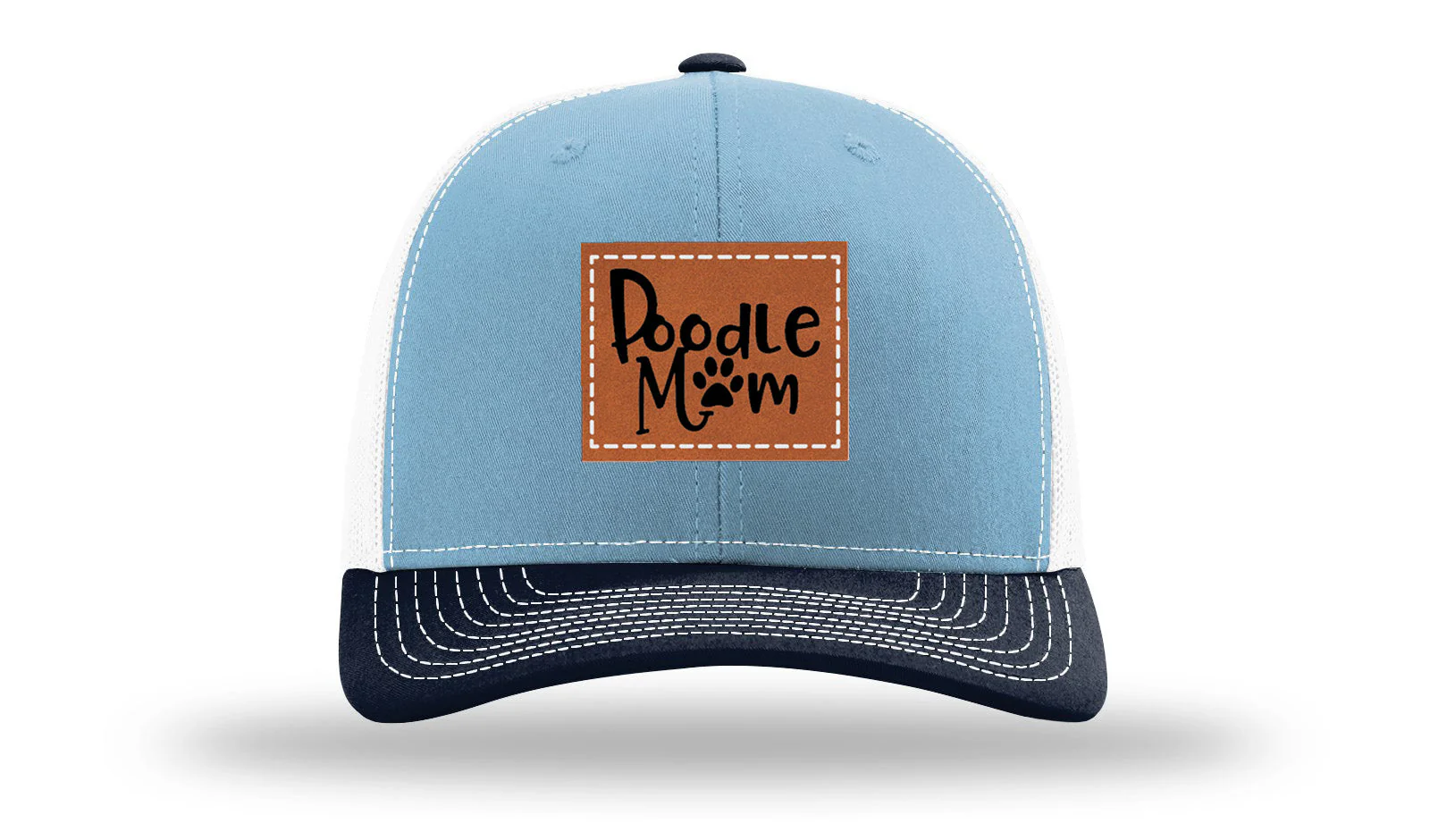 Poodle Mom Leather Patch Richardson 112 Hat - Image 31