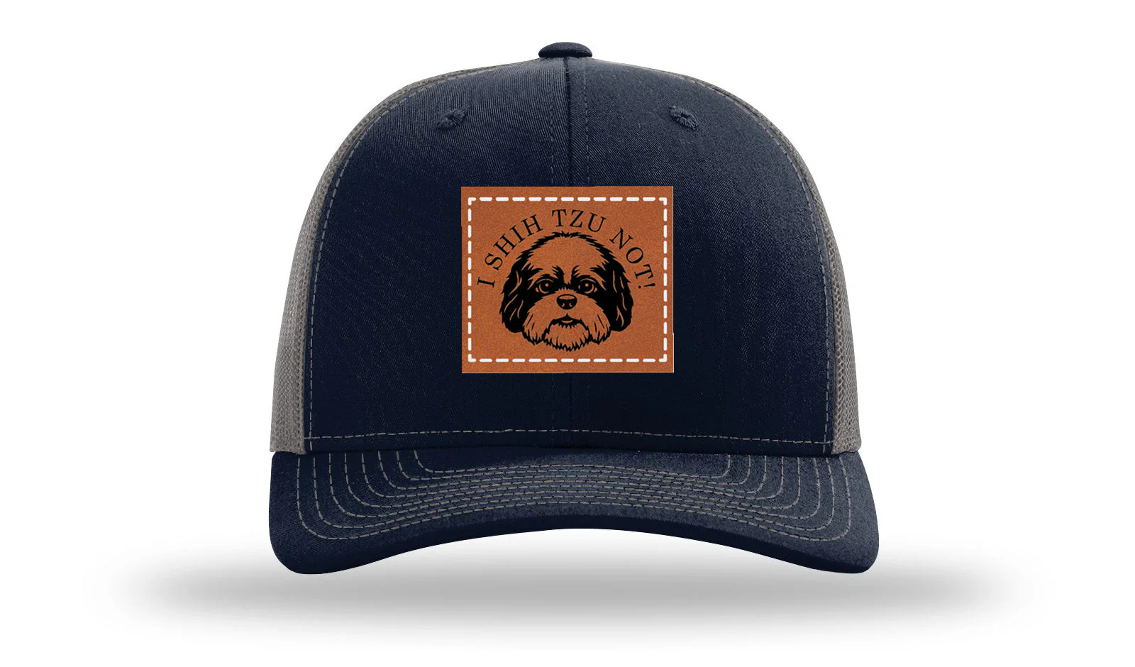I Shih Tzu Not Leather Patch Richardson 112 Hat - Image 26