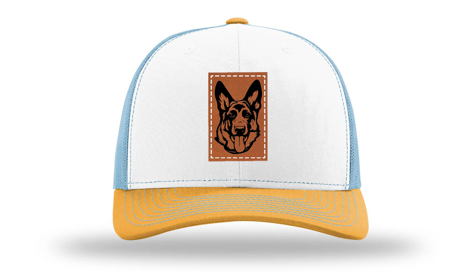 German Sheppard Leather Patch Richardson 112 Hat - Image 39