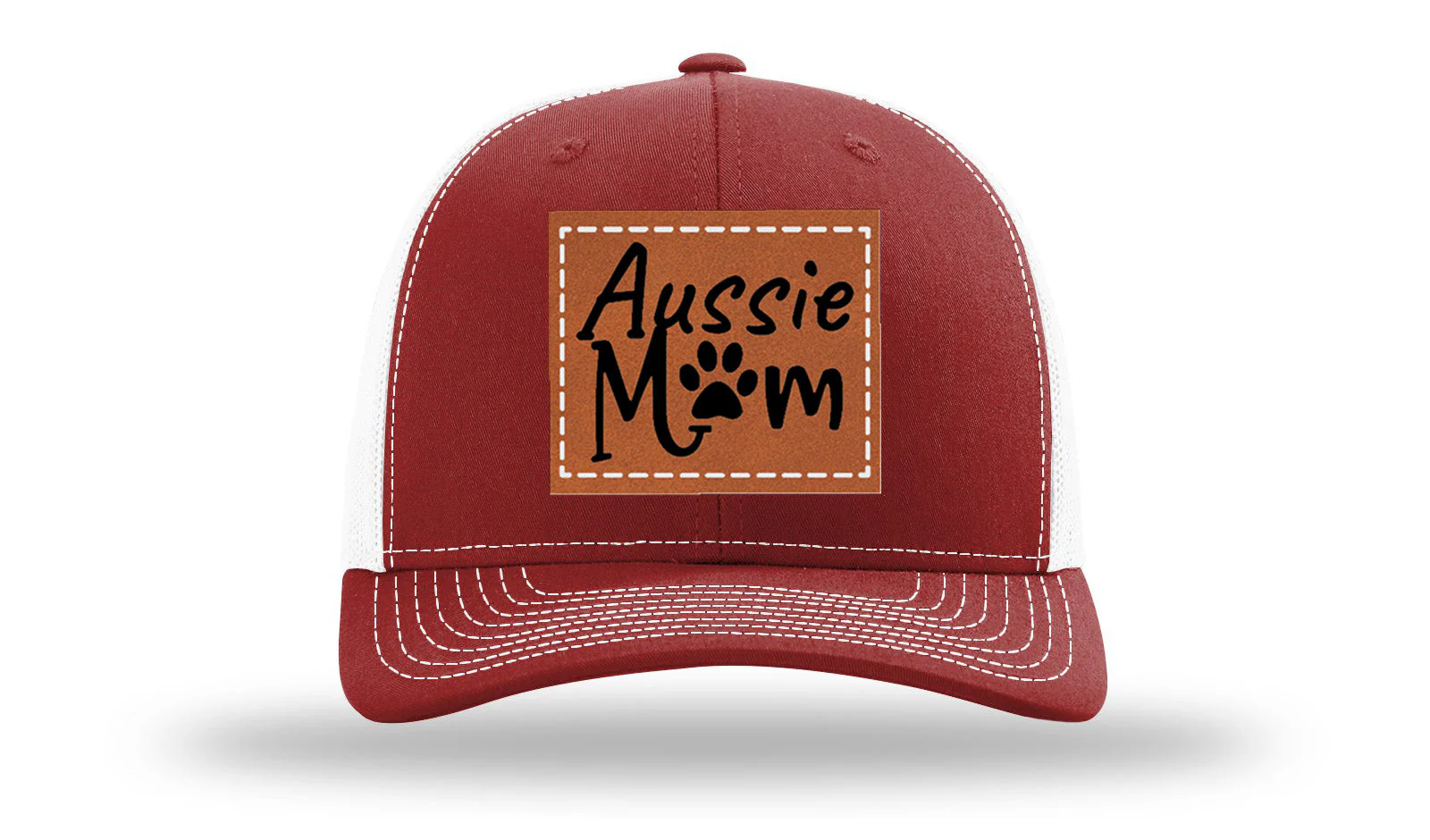Aussie Mom Leather Patch Richardson 112 Hat - Image 9