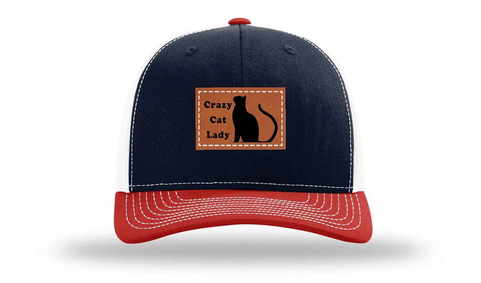 Crazy Cat Lady Leather Patch Richardson 112 Hat - Image 36