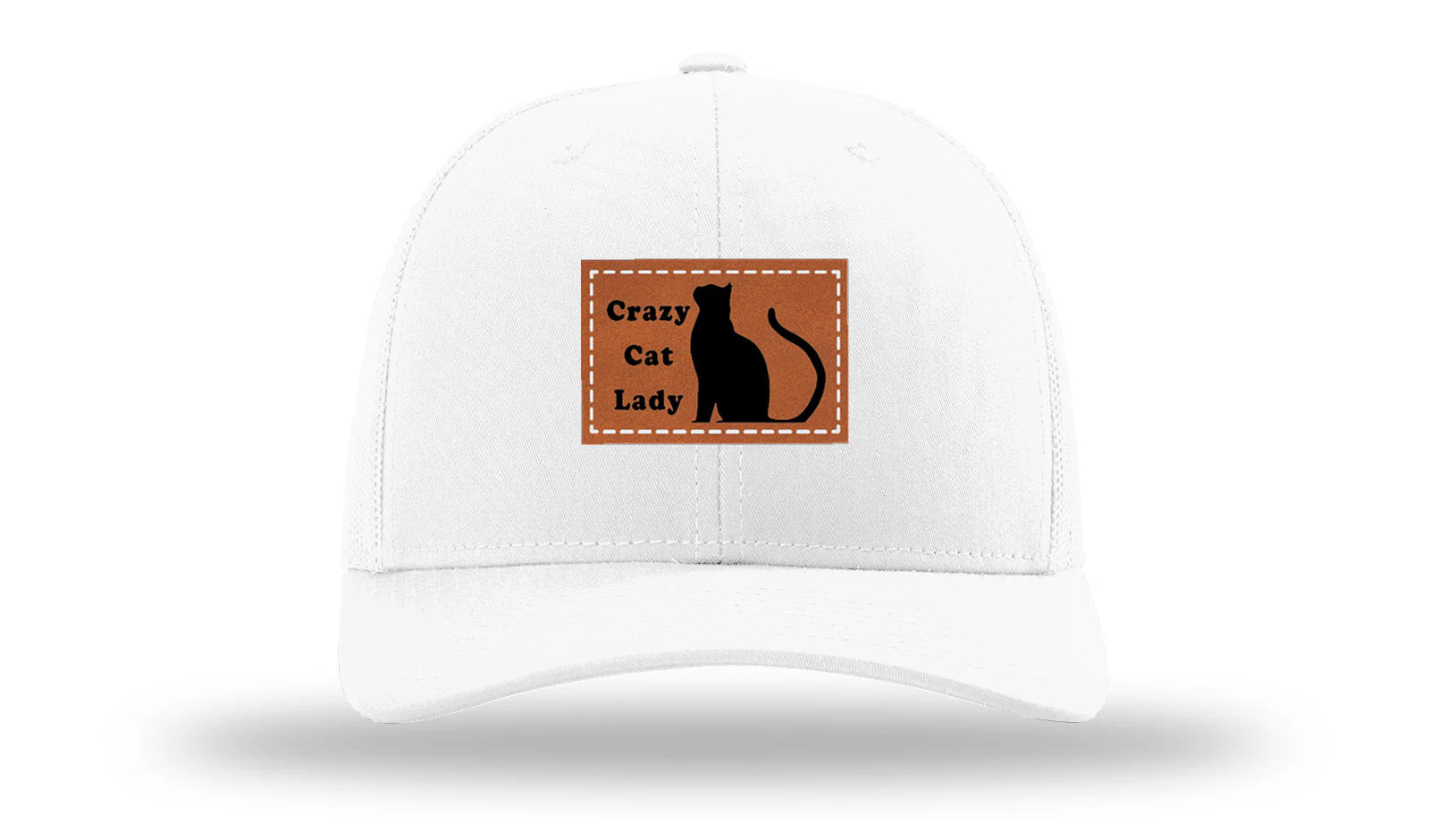 Crazy Cat Lady Leather Patch Richardson 112 Hat - Image 5