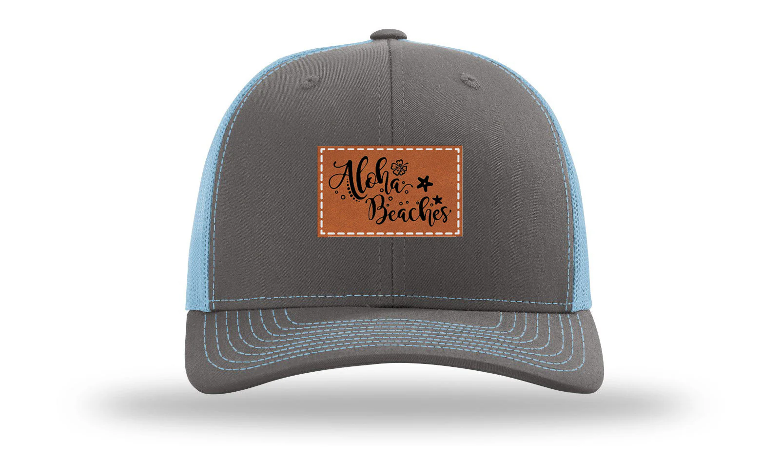 Aloha Beaches Leather Patch Richardson 112 Hat - Image 12
