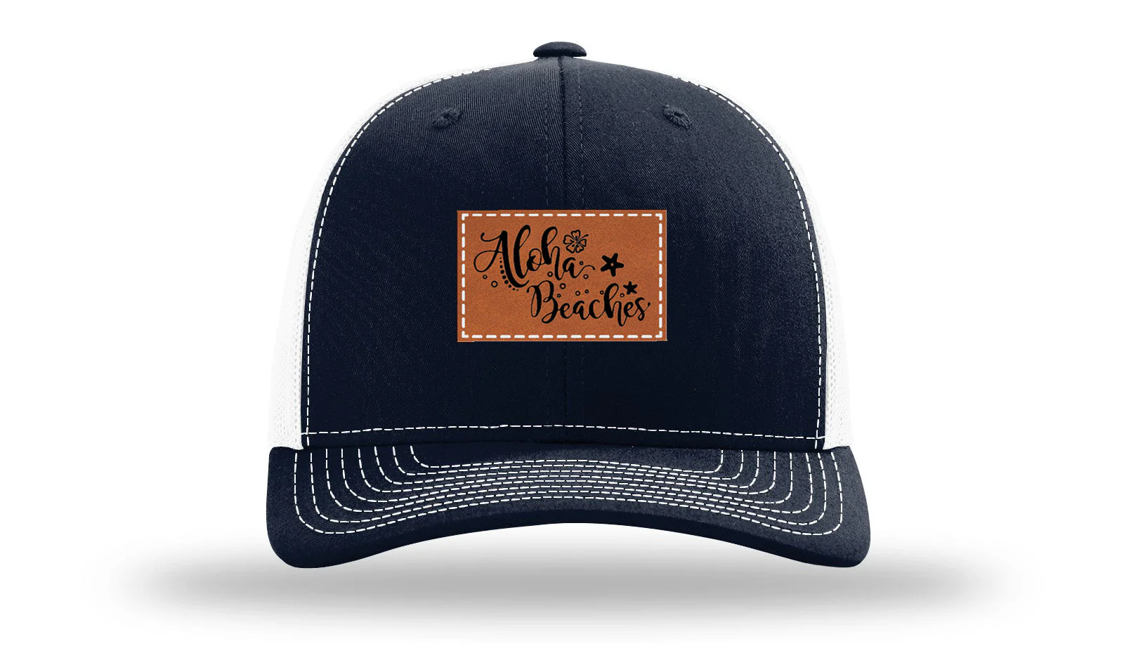 Aloha Beaches Leather Patch Richardson 112 Hat - Image 29