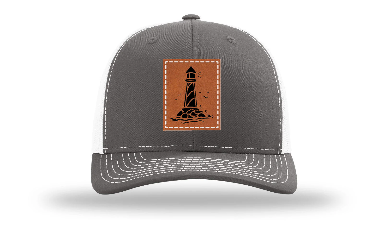 Lighthouse Leather Patch Richardson 112 Hat - Image 16