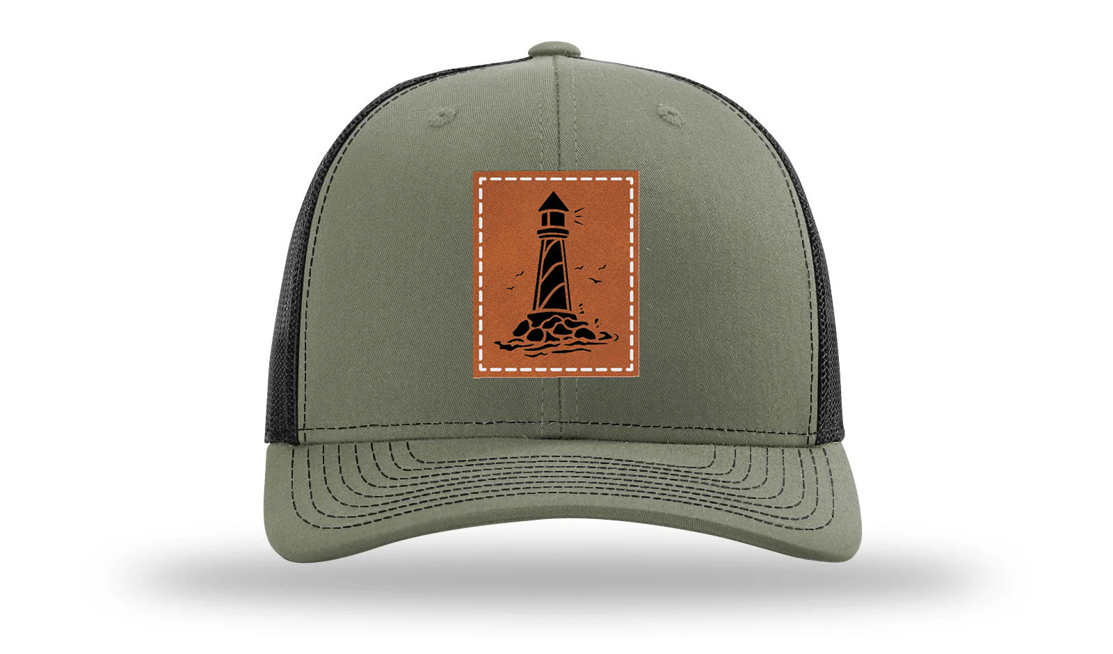 Lighthouse Leather Patch Richardson 112 Hat - Image 25