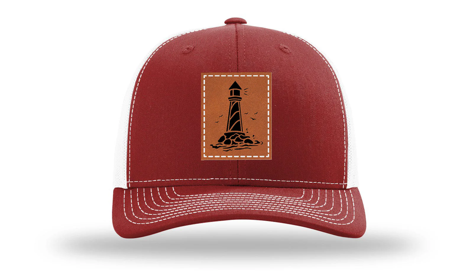 Lighthouse Leather Patch Richardson 112 Hat - Image 9