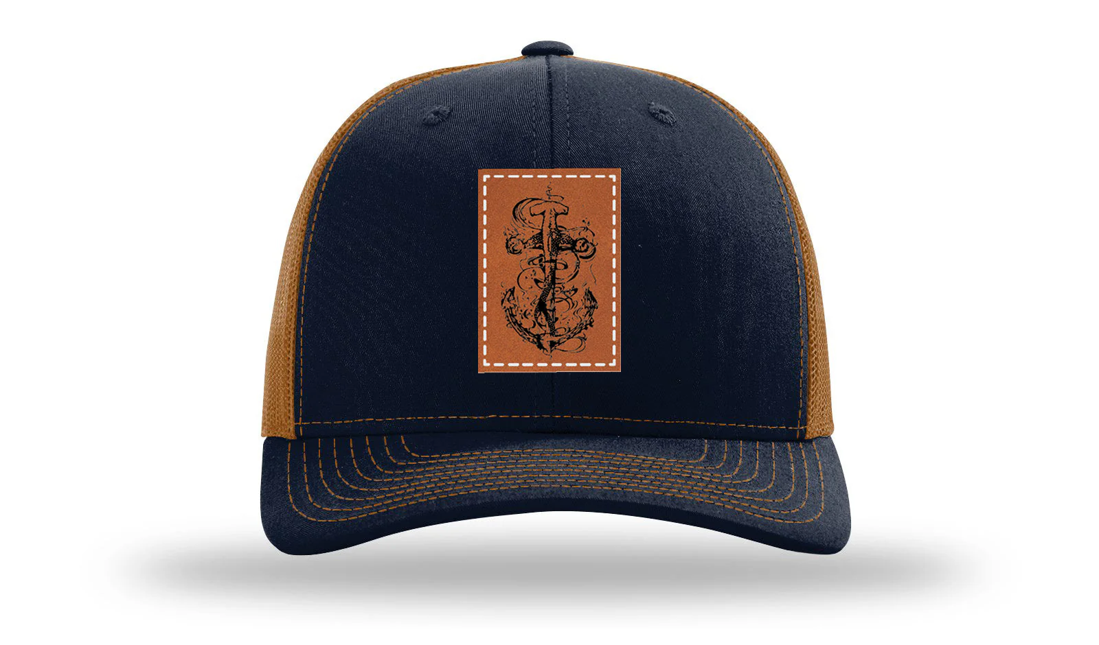 Hammerhead Anchor Leather Patch Richardson 112 Hat - Image 26