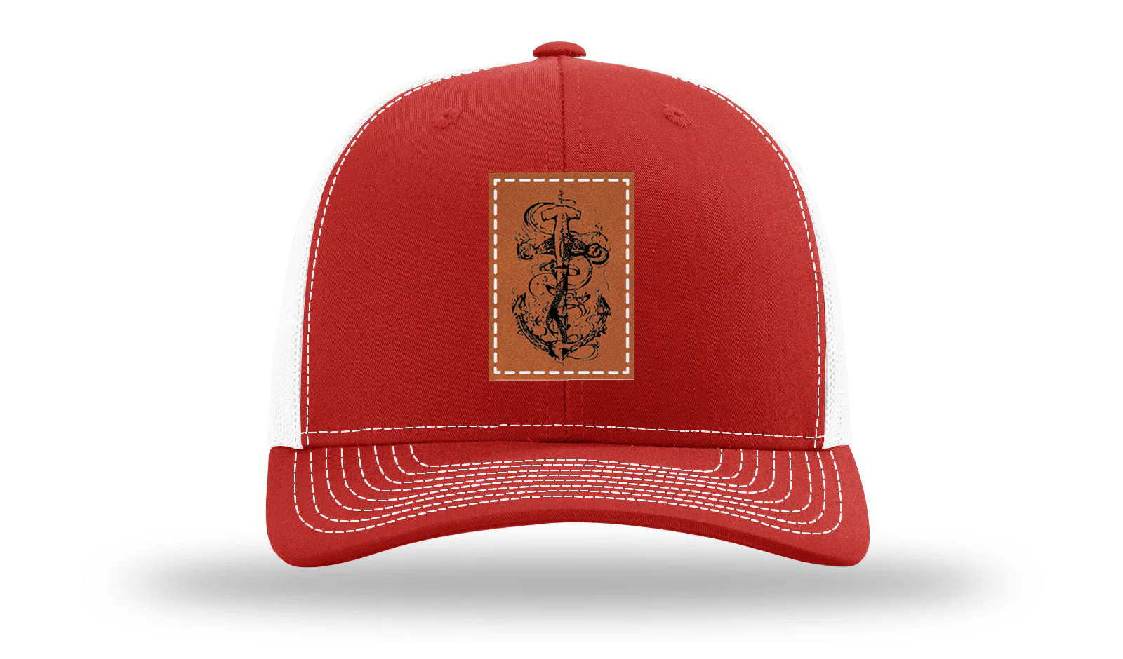 Hammerhead Anchor Leather Patch Richardson 112 Hat - Image 31