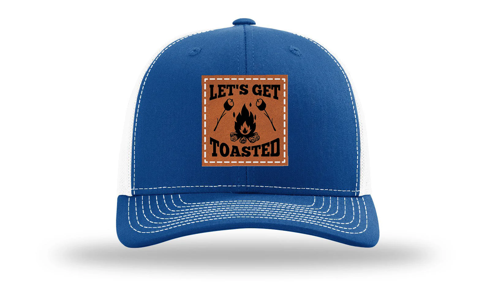 Let's Get Toasted Leather Patch Richardson 112 Hat - Image 32