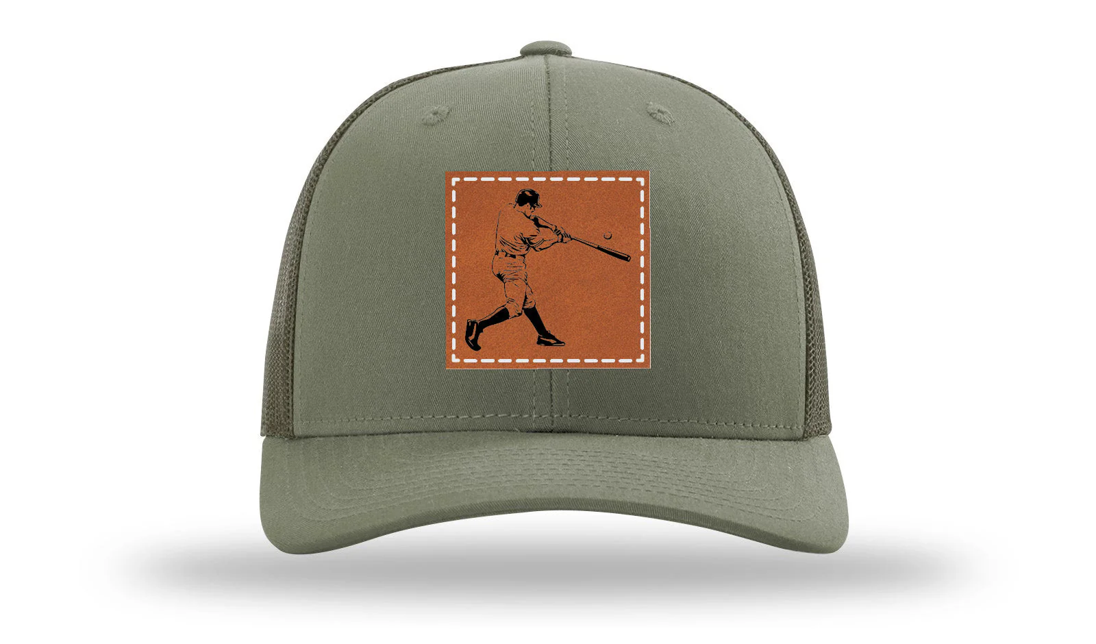 Baseball Player Leather Patch Richardson 112 Hat - Image 3