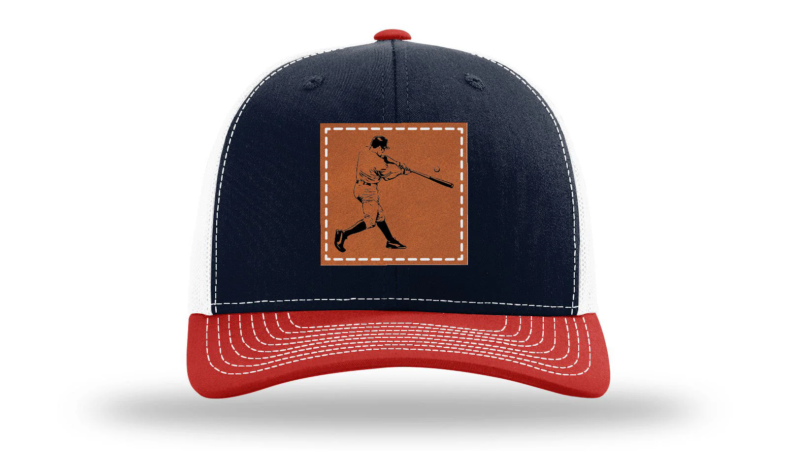 Baseball Player Leather Patch Richardson 112 Hat - Image 40