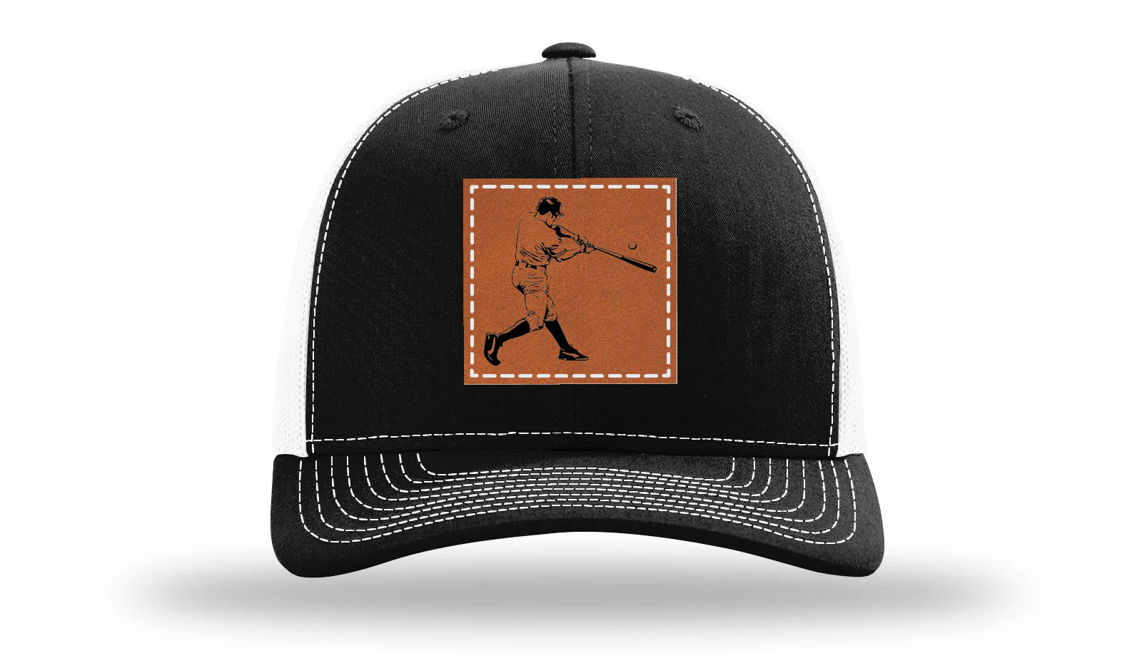 Baseball Player Leather Patch Richardson 112 Hat - Image 7