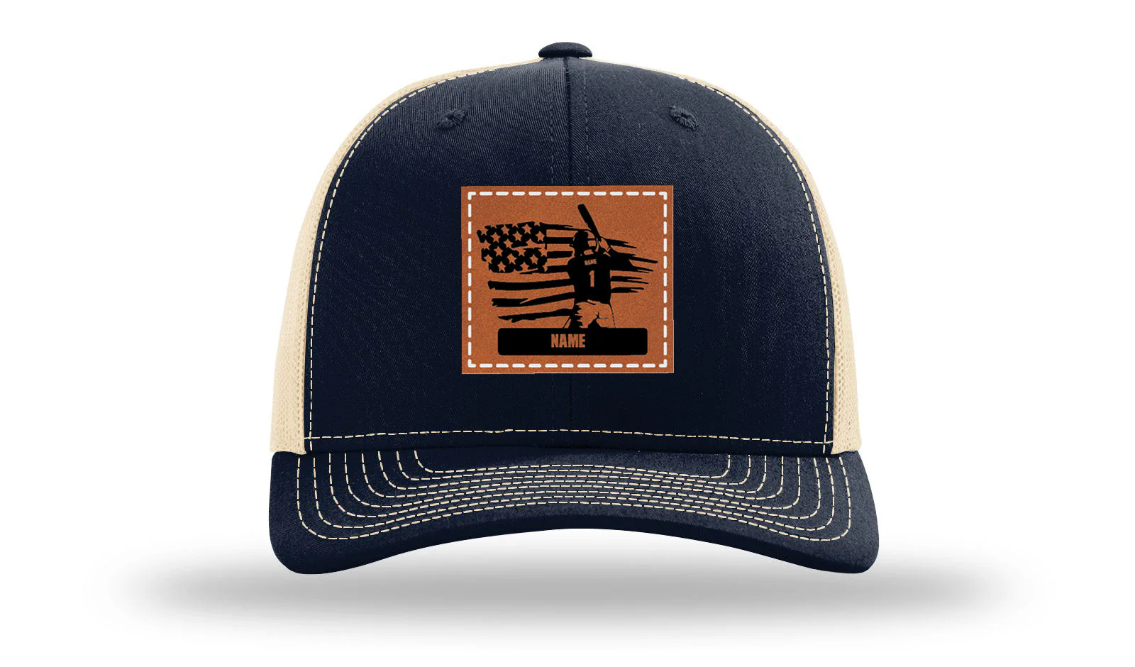 Baseball Player 2 Leather Patch Richardson 112 Hat - Image 28