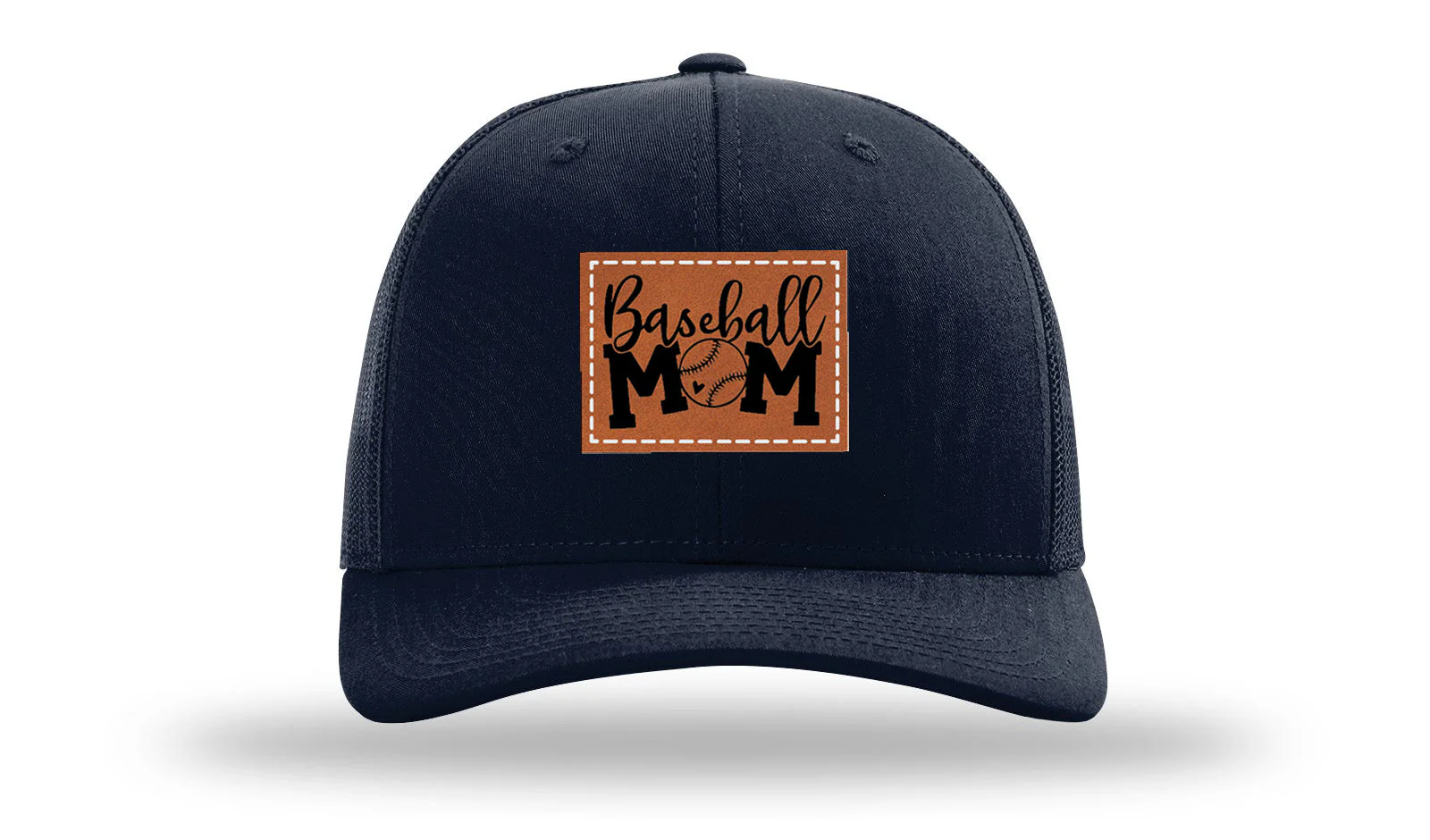Baseball Mom Leather Patch Richardson 112 Hat - Image 4