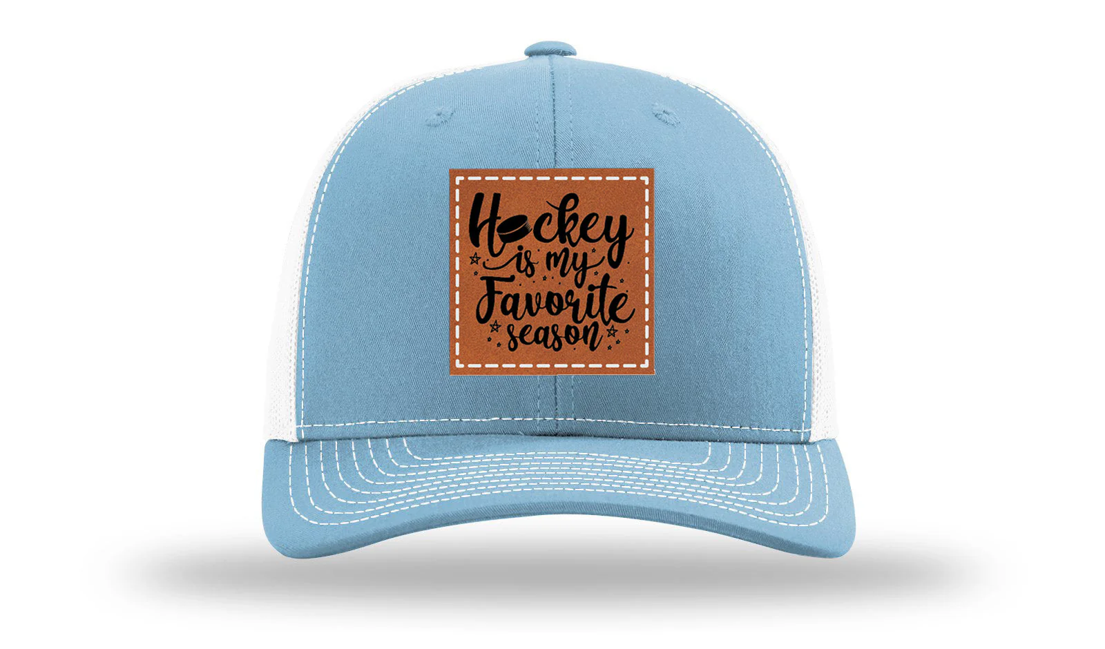 Hockey Is My Favorite Season Leather Patch Richardson 112 Hat - Image 19