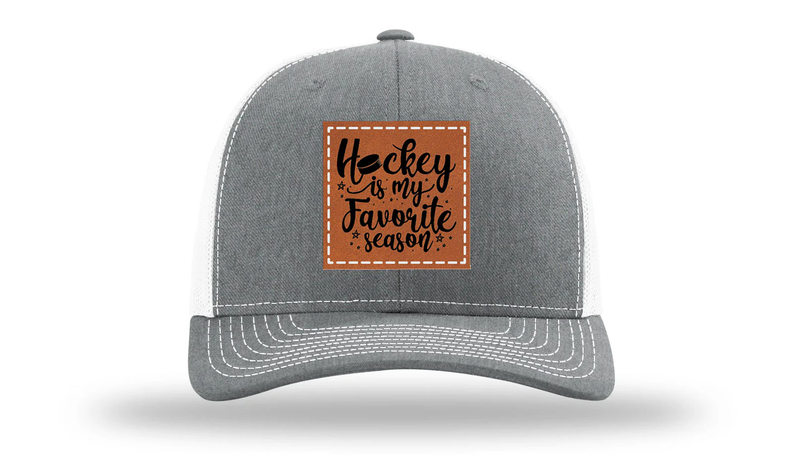 Hockey Is My Favorite Season Leather Patch Richardson 112 Hat - Image 21