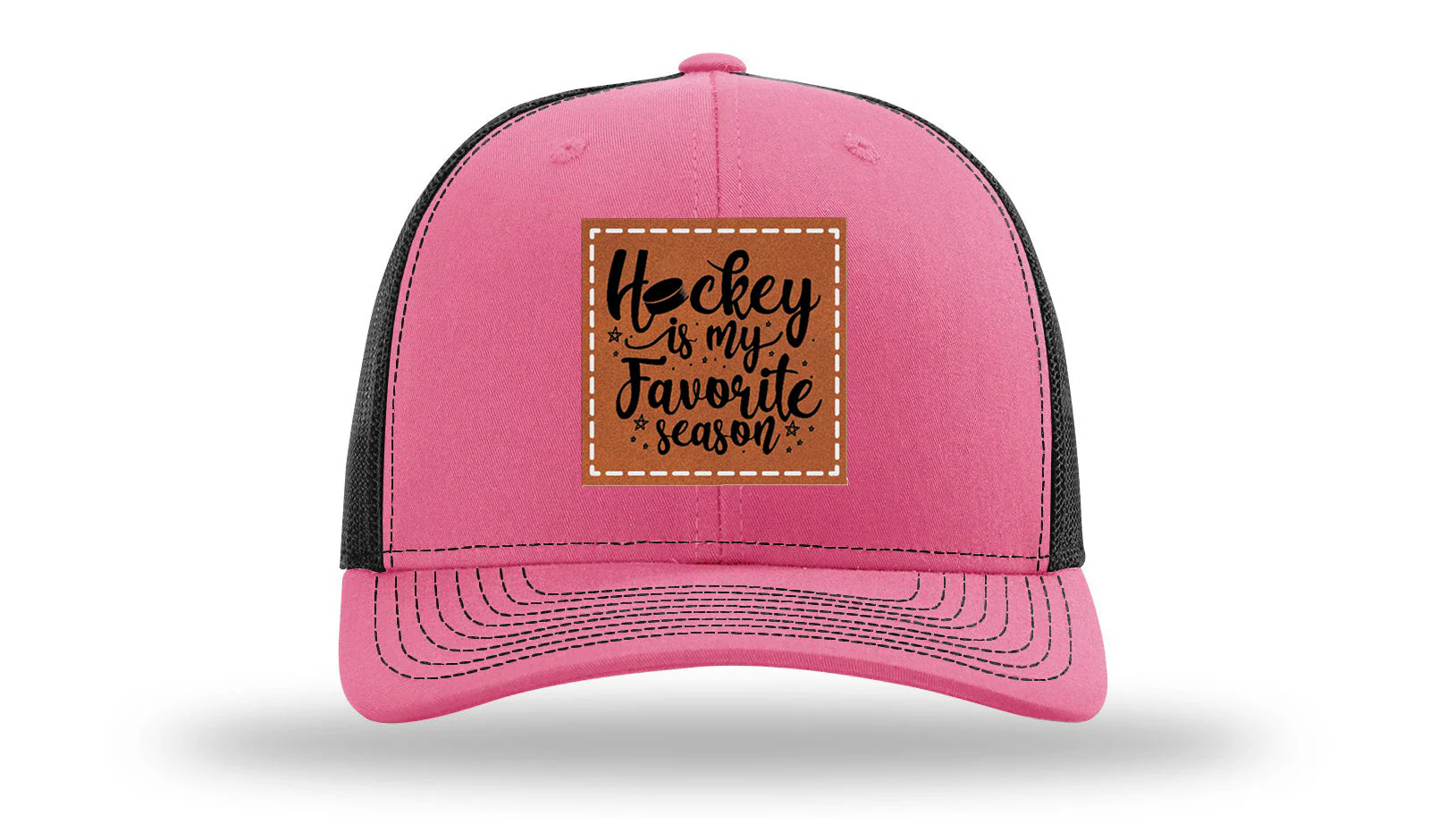 Hockey Is My Favorite Season Leather Patch Richardson 112 Hat - Image 22