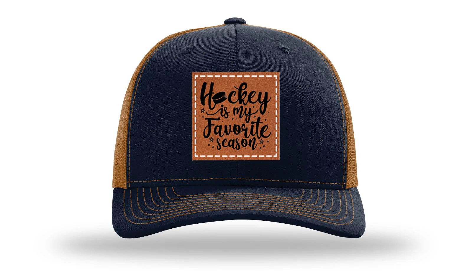 Hockey Is My Favorite Season Leather Patch Richardson 112 Hat - Image 26