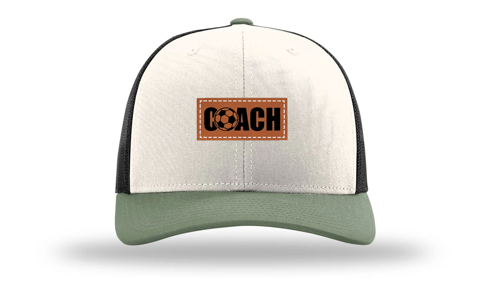 Soccer Coach Leather Patch Richardson 112 Hat - Image 35