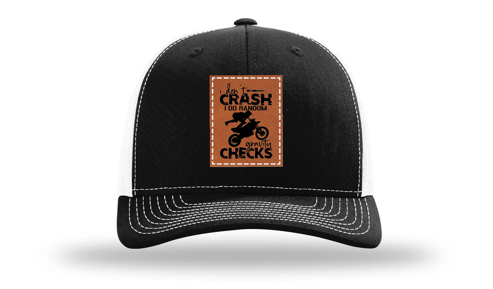 Gravity Check Leather Patch Richardson 112 Hat - Image 7