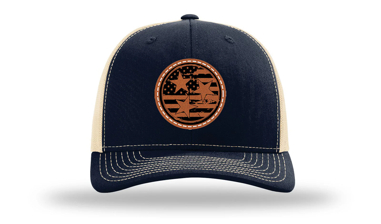 TN Tristar Flag Leather Patch Richardson 112 Hat - Image 28