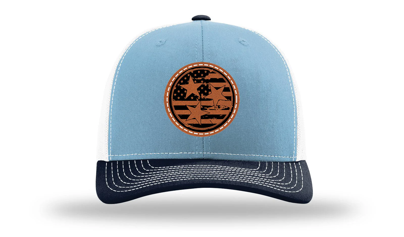 TN Tristar Flag Leather Patch Richardson 112 Hat - Image 34