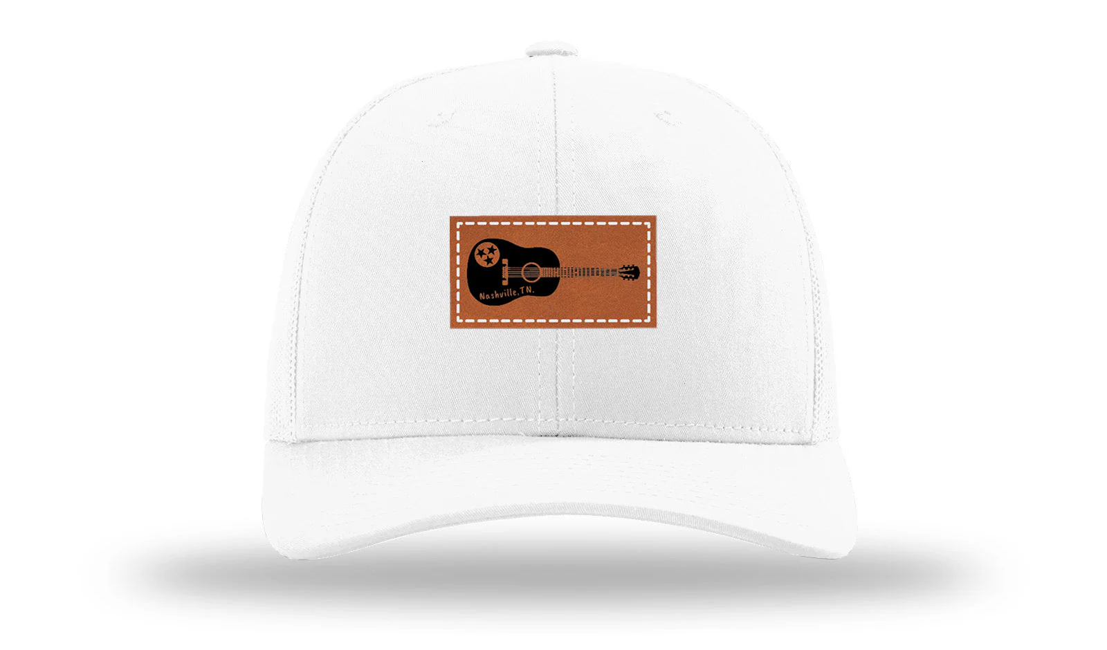 TN Guitar Leather Patch Richardson 112 Hat - Image 5