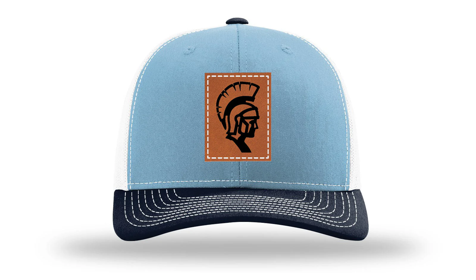 White County High School Warriors Leather Patch Richardson 112 Hat - Image 34
