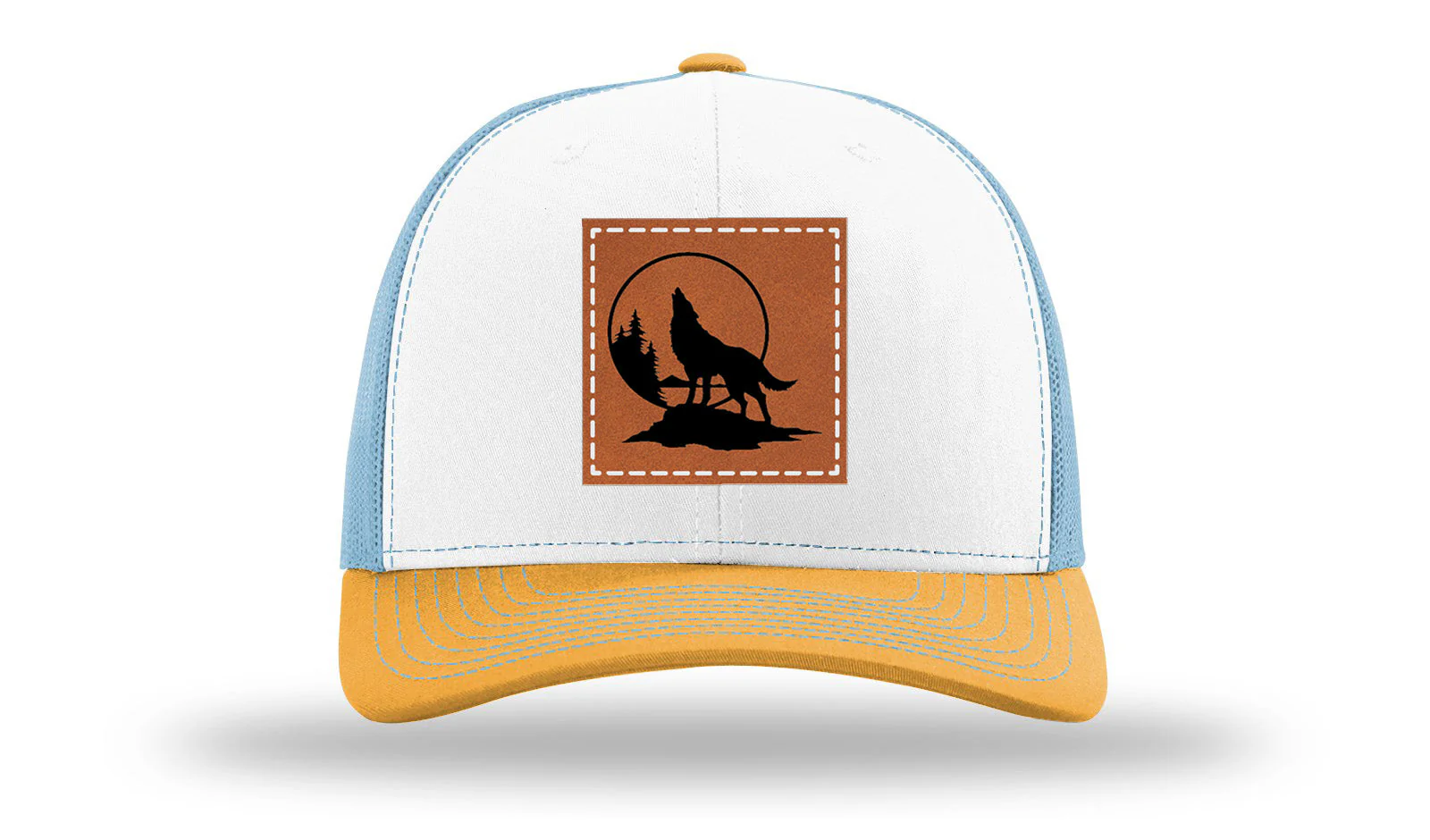 Wolf Leather Patch Richardson 112 Hat - Image 43