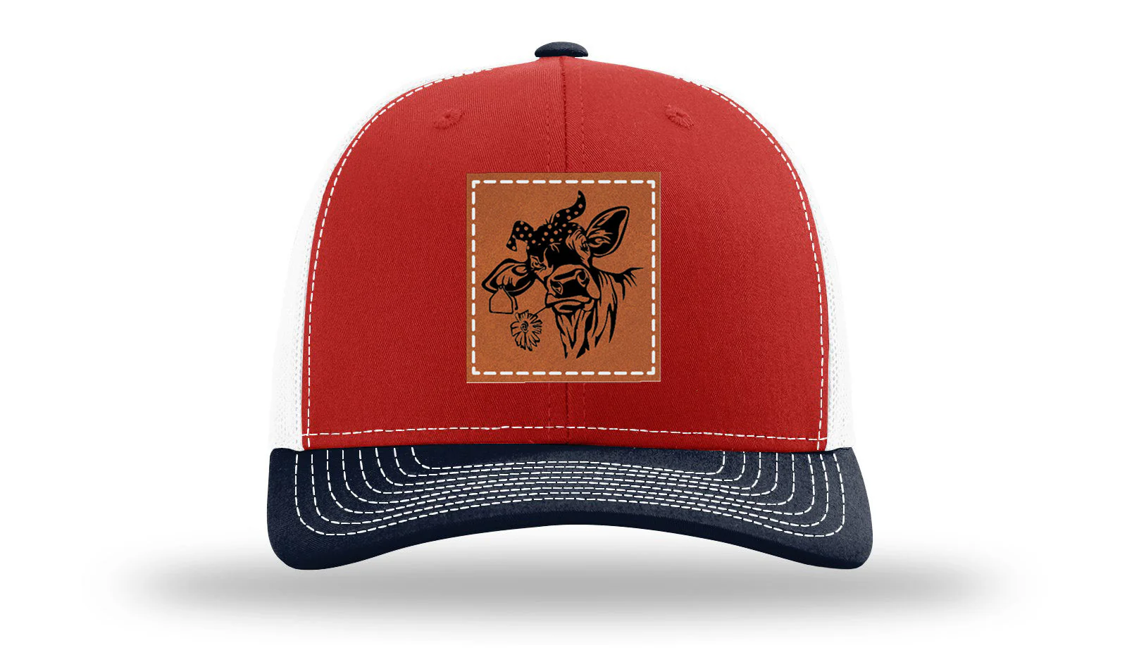 Sassy Cow with Bandana Leather Patch Richardson 112 Hat - Image 41