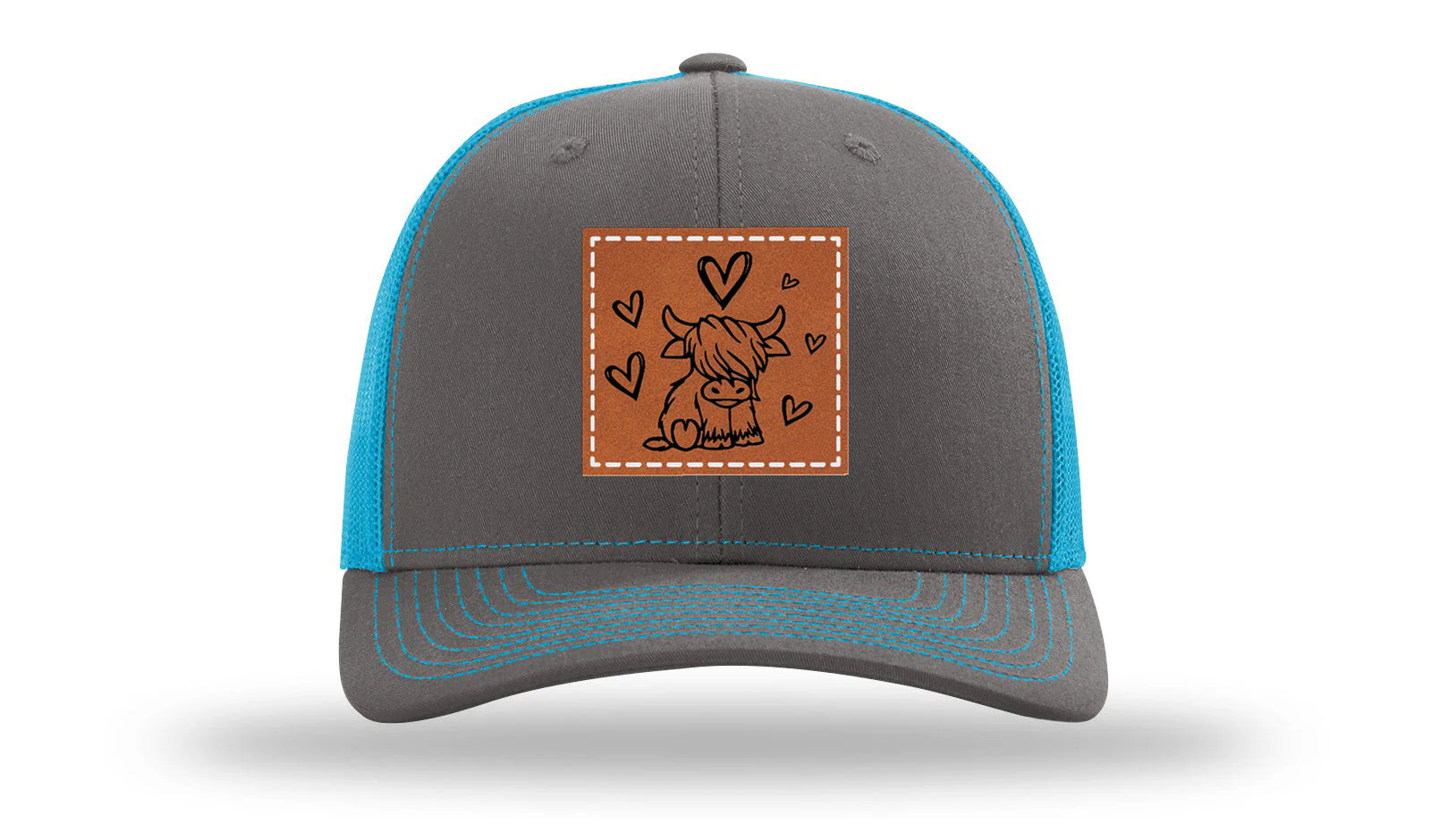 Highlander Cow Leather Patch Richardson 112 Hat - Image 14