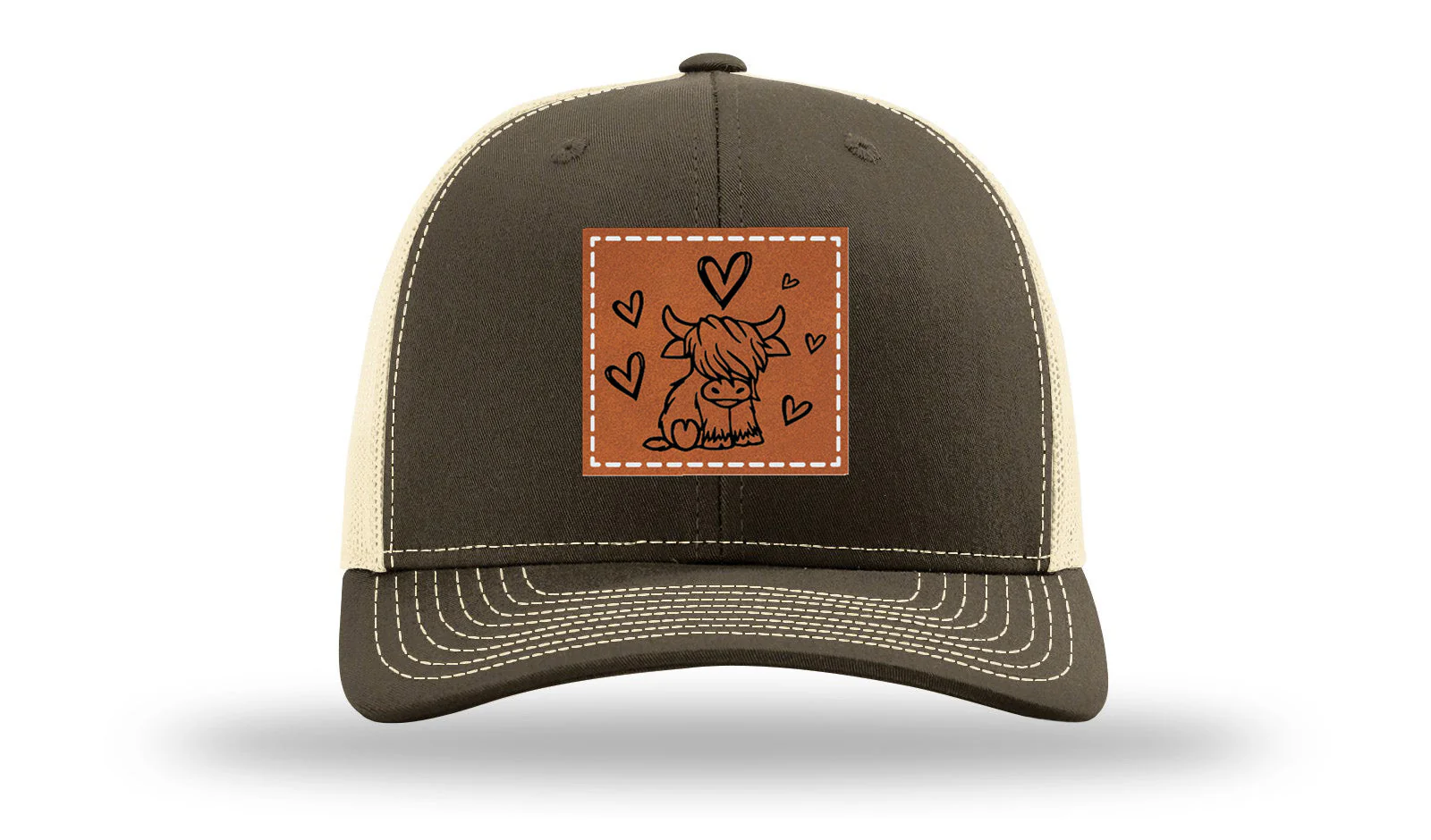 Highlander Cow Leather Patch Richardson 112 Hat - Image 17