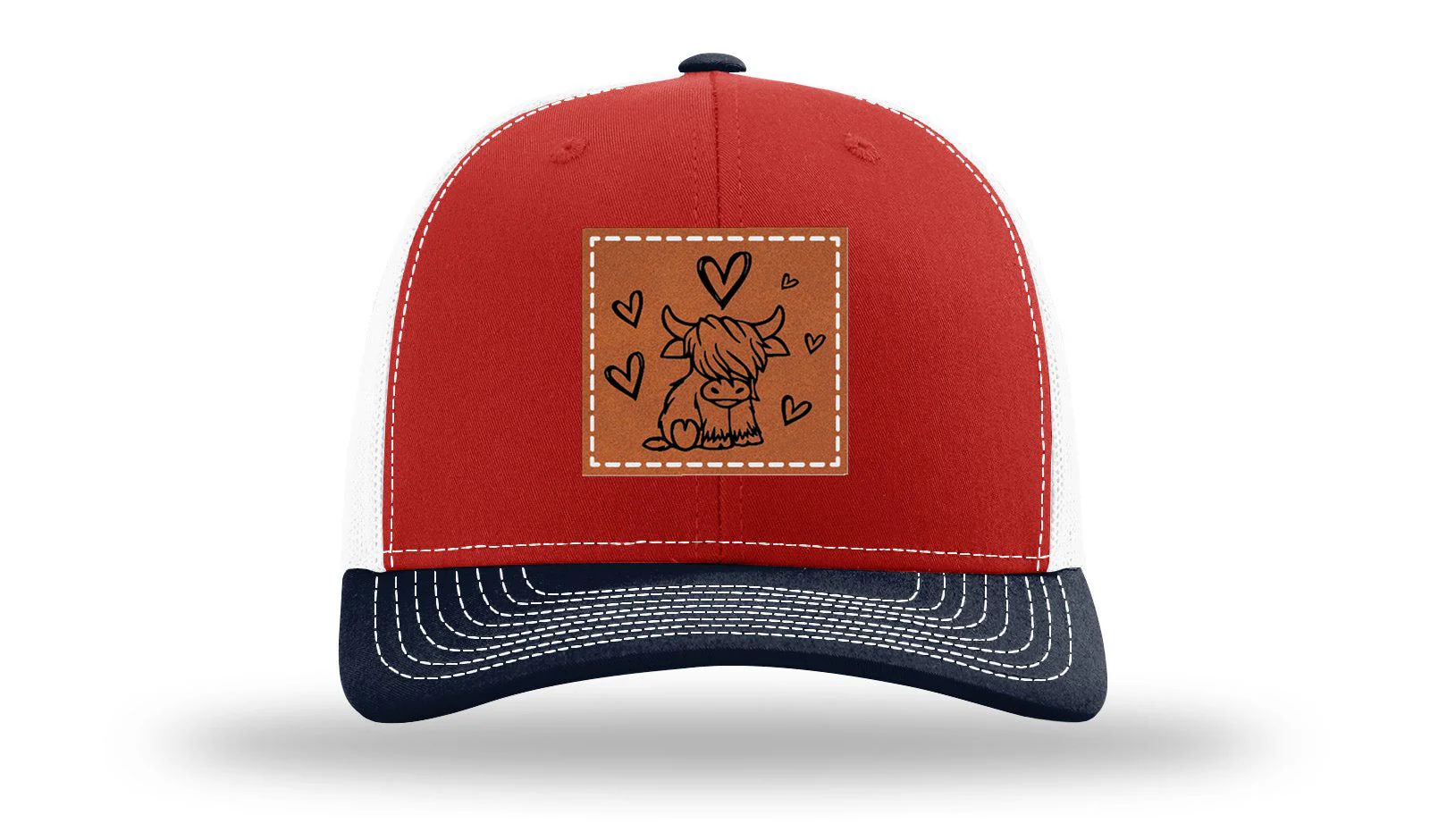 Highlander Cow Leather Patch Richardson 112 Hat - Image 41