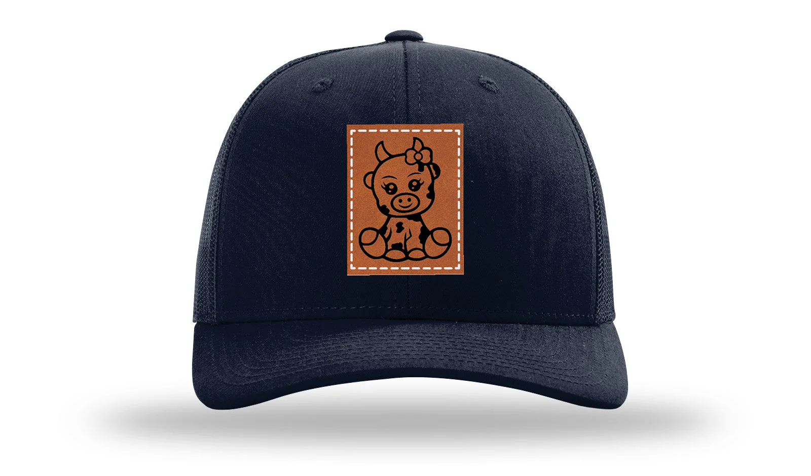 Baby Cow Leather Patch Richardson 112 Hat - Image 4