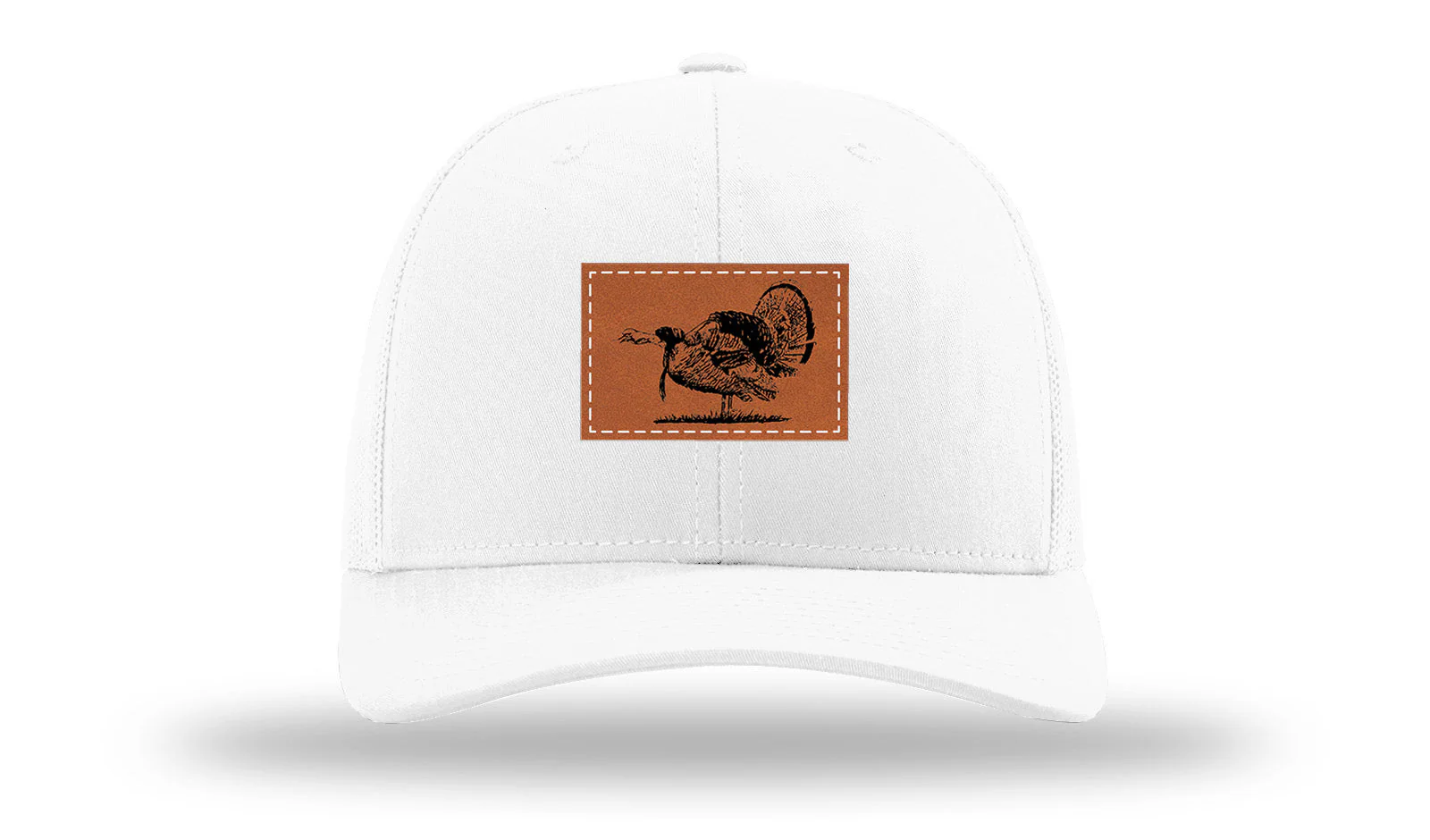 Turkey Strut Leather Patch Richardson 112 Hat - Image 5