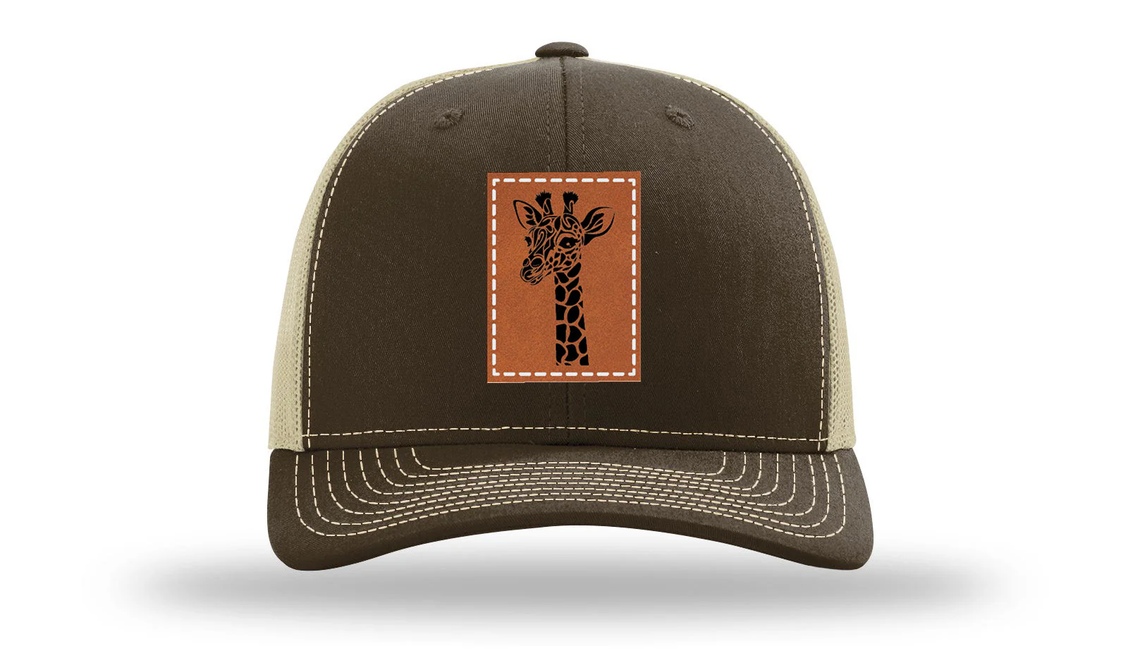 Giraffe Leather Patch Richardson 112 Hat - Image 8
