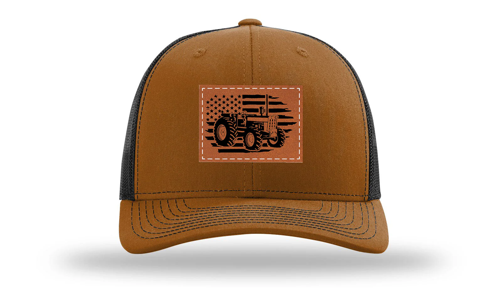 Tractor Flag Leather Patch Richardson 112 Hat - Image 10