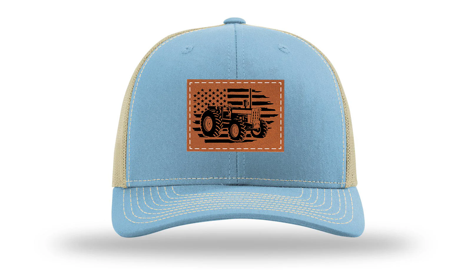 Tractor Flag Leather Patch Richardson 112 Hat - Image 18