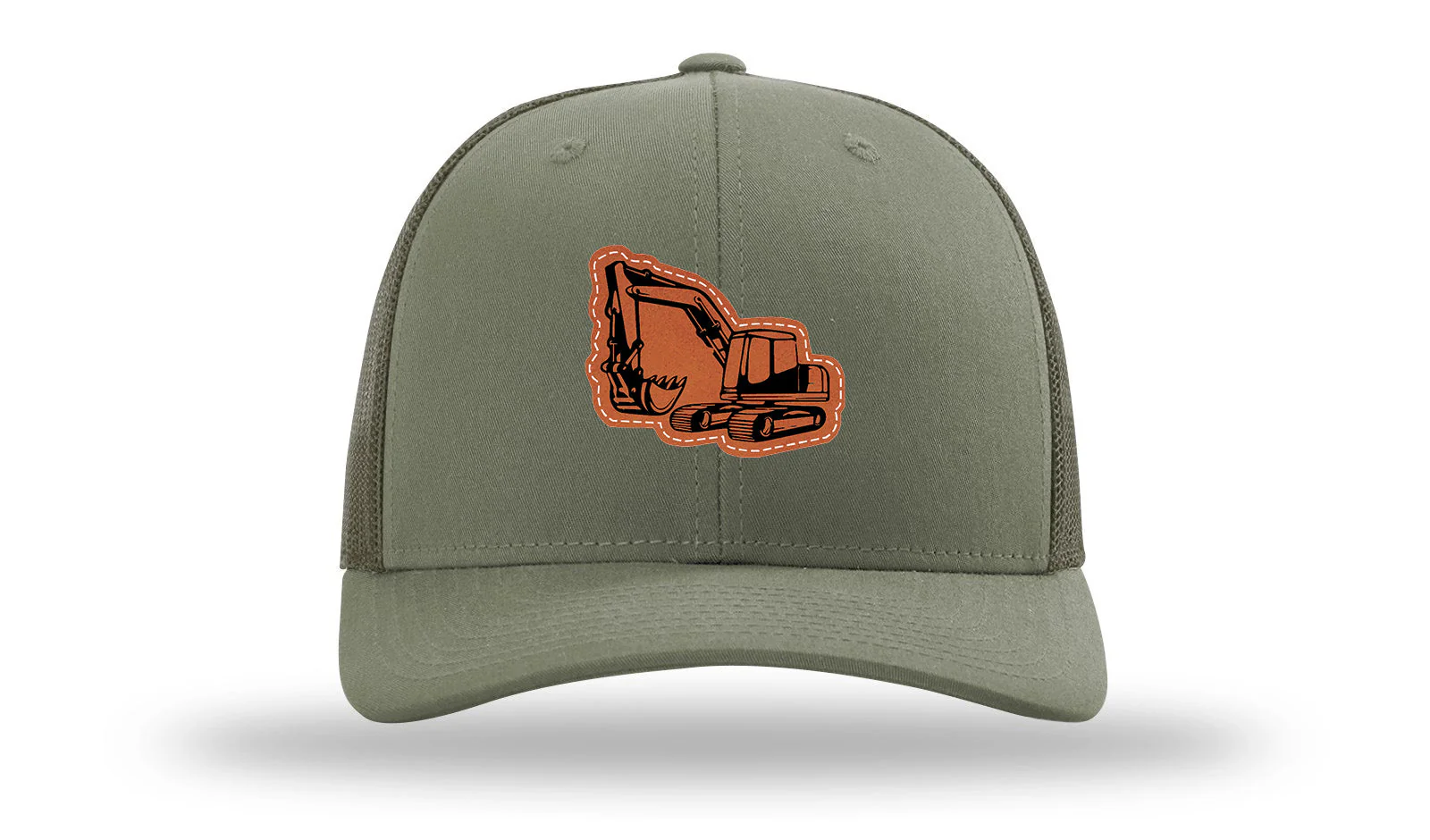 Excavator Leather Patch Richardson 112 Hat - Image 3