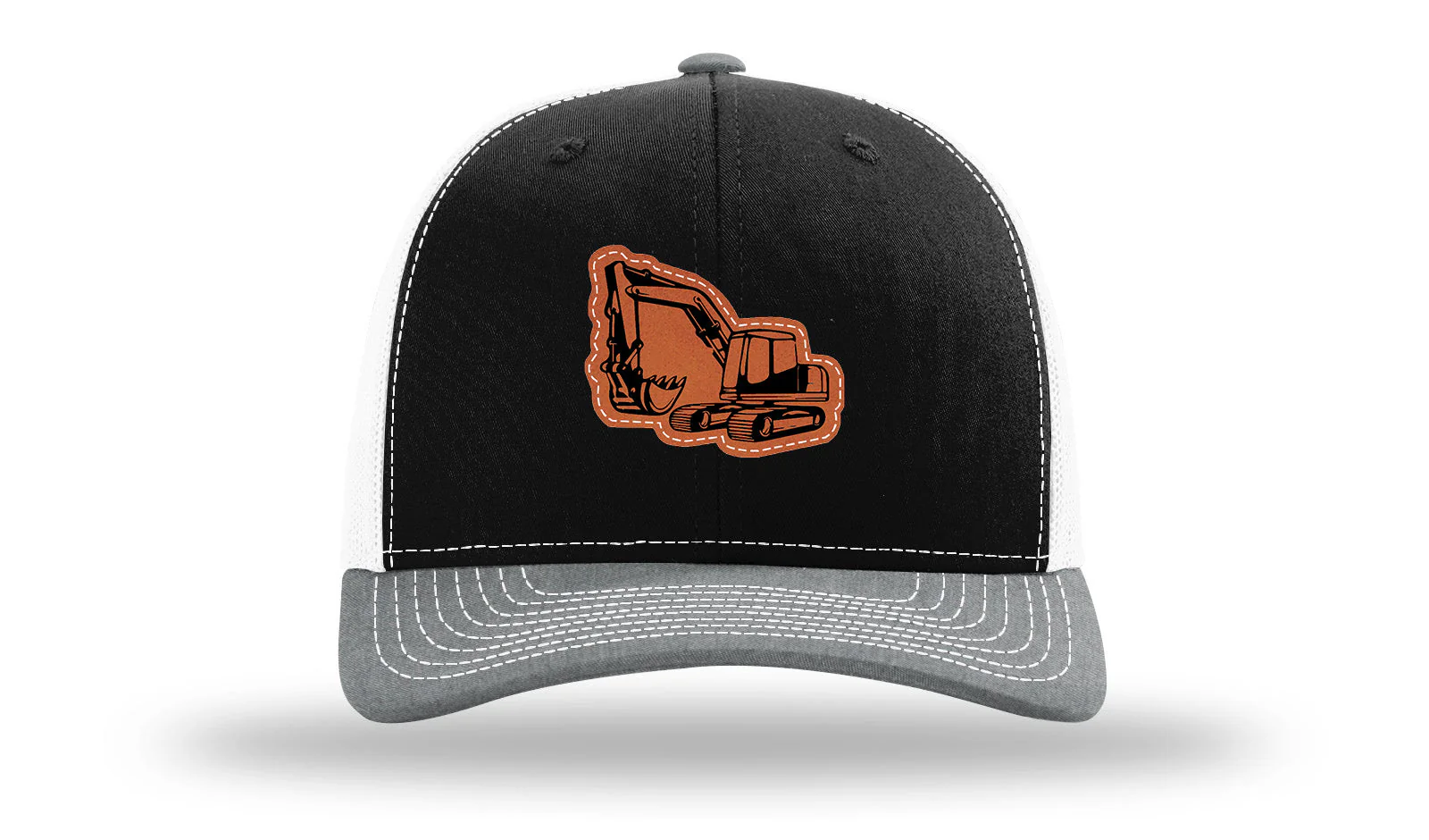 Excavator Leather Patch Richardson 112 Hat - Image 33
