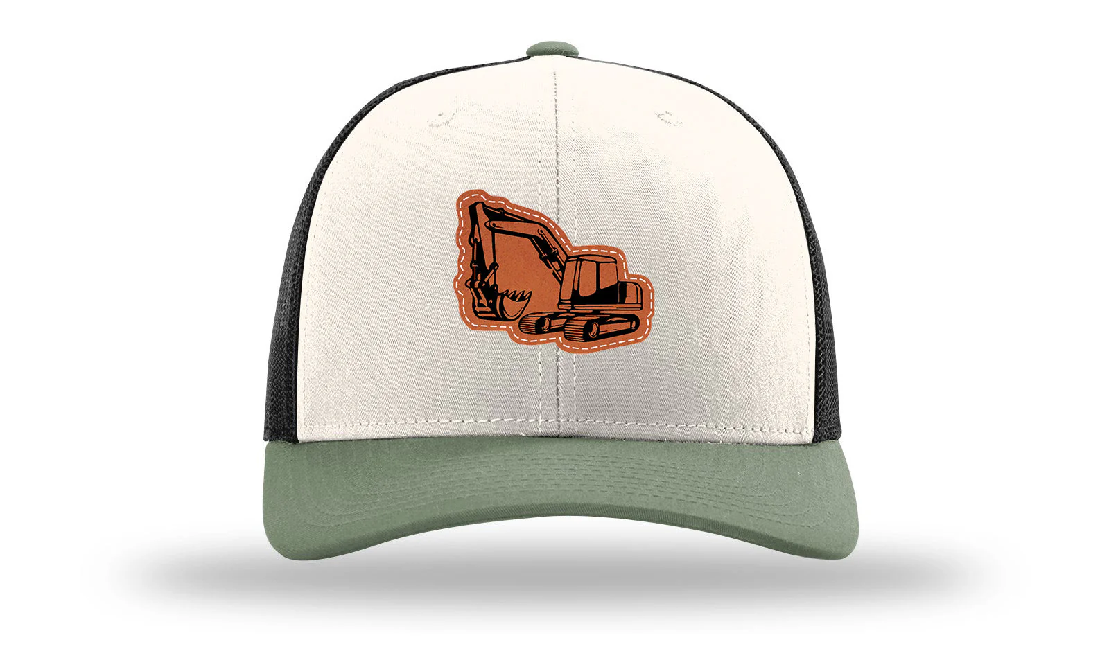 Excavator Leather Patch Richardson 112 Hat - Image 35