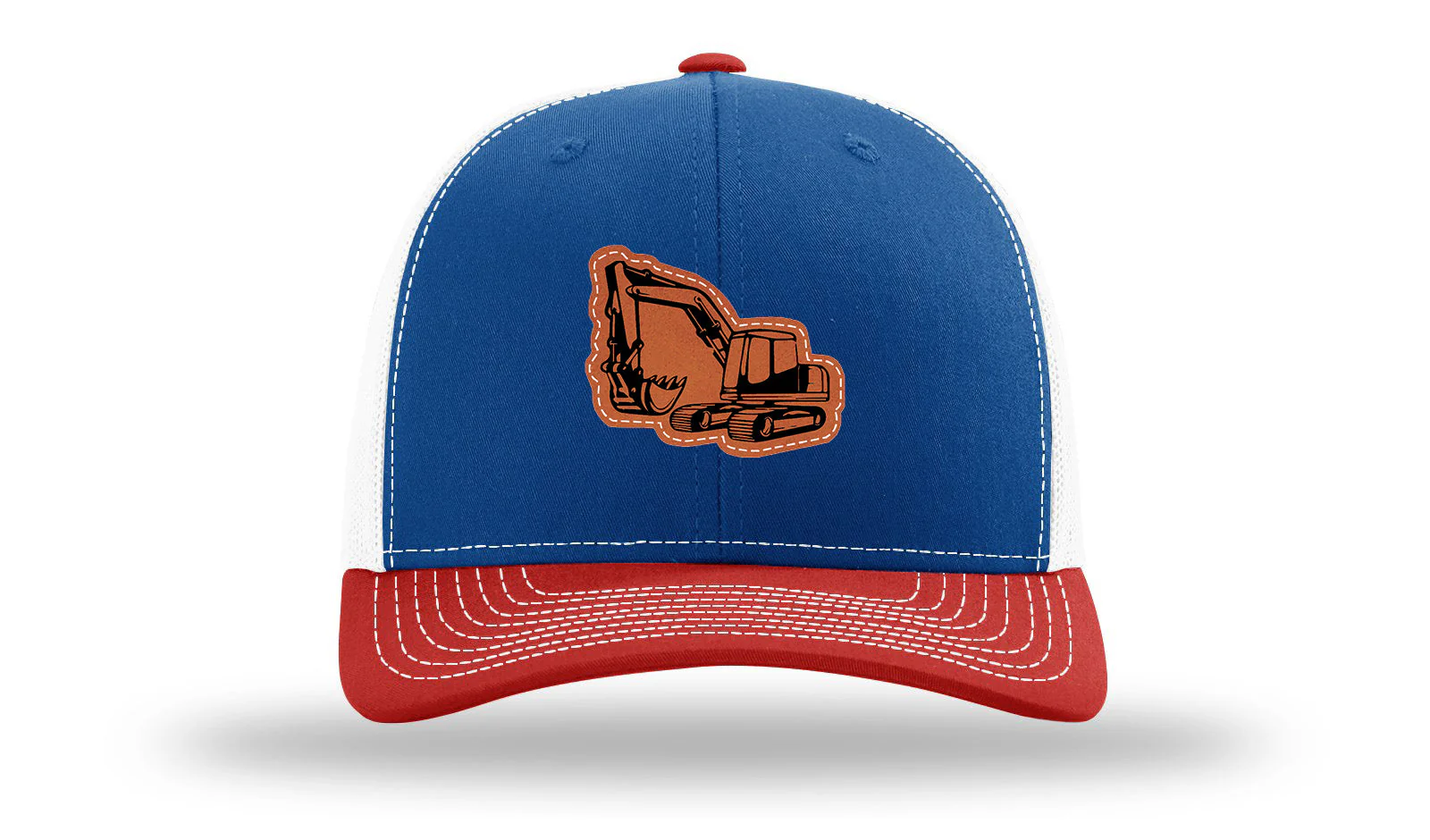 Excavator Leather Patch Richardson 112 Hat - Image 42
