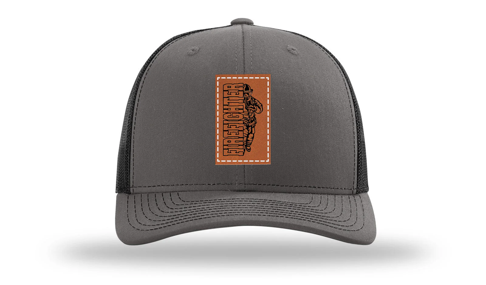 Firefighter Leather Patch Richardson 112 Hat - Image 11