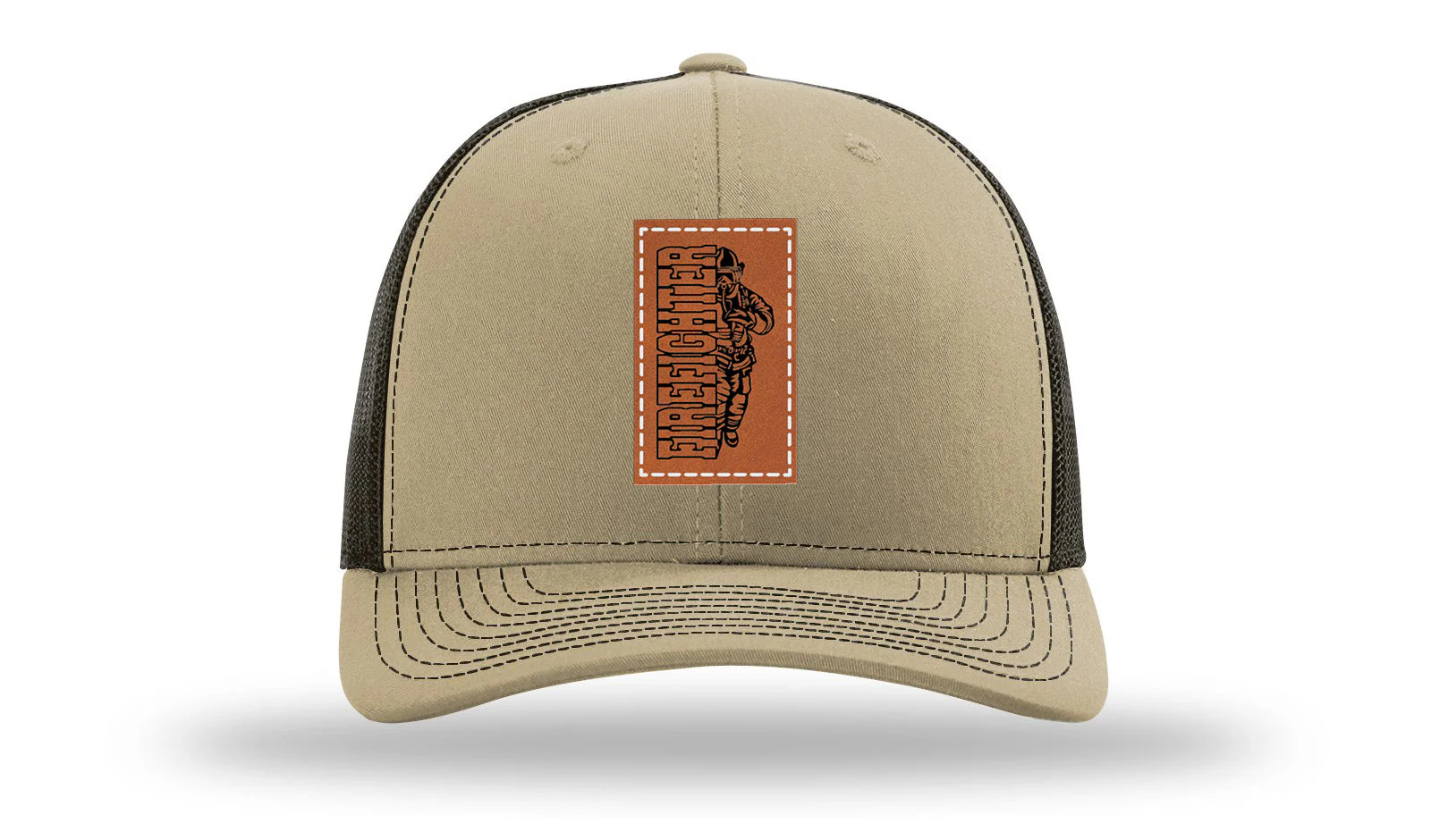 Firefighter Leather Patch Richardson 112 Hat - Image 24
