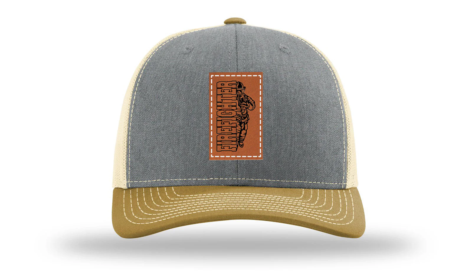 Firefighter Leather Patch Richardson 112 Hat - Image 37