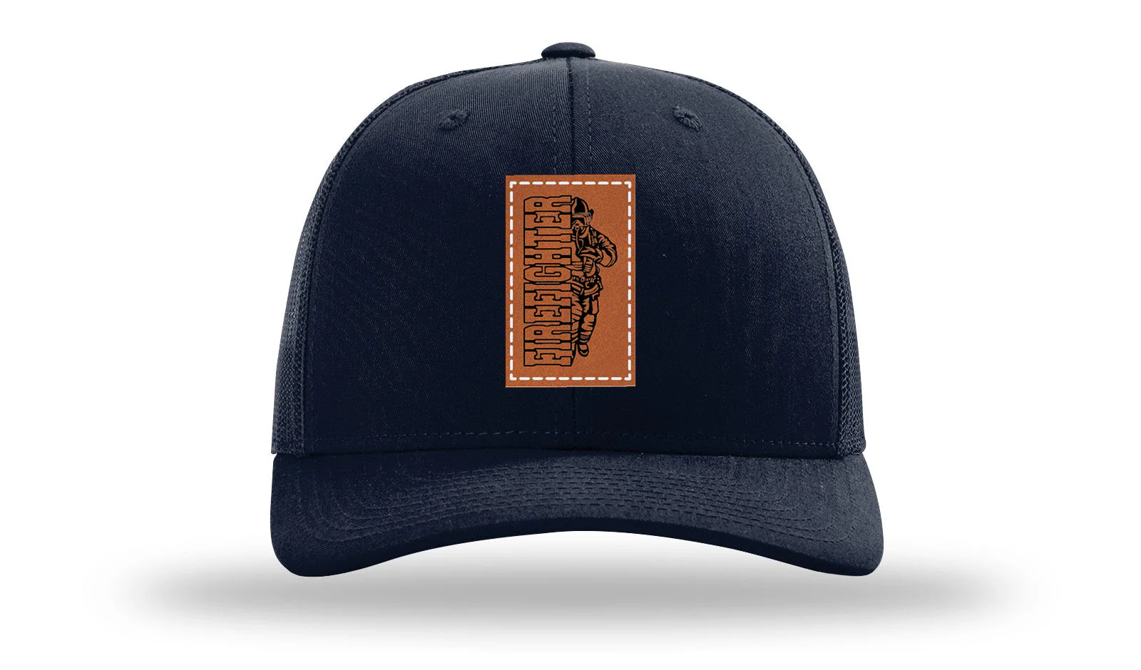 Firefighter Leather Patch Richardson 112 Hat - Image 4