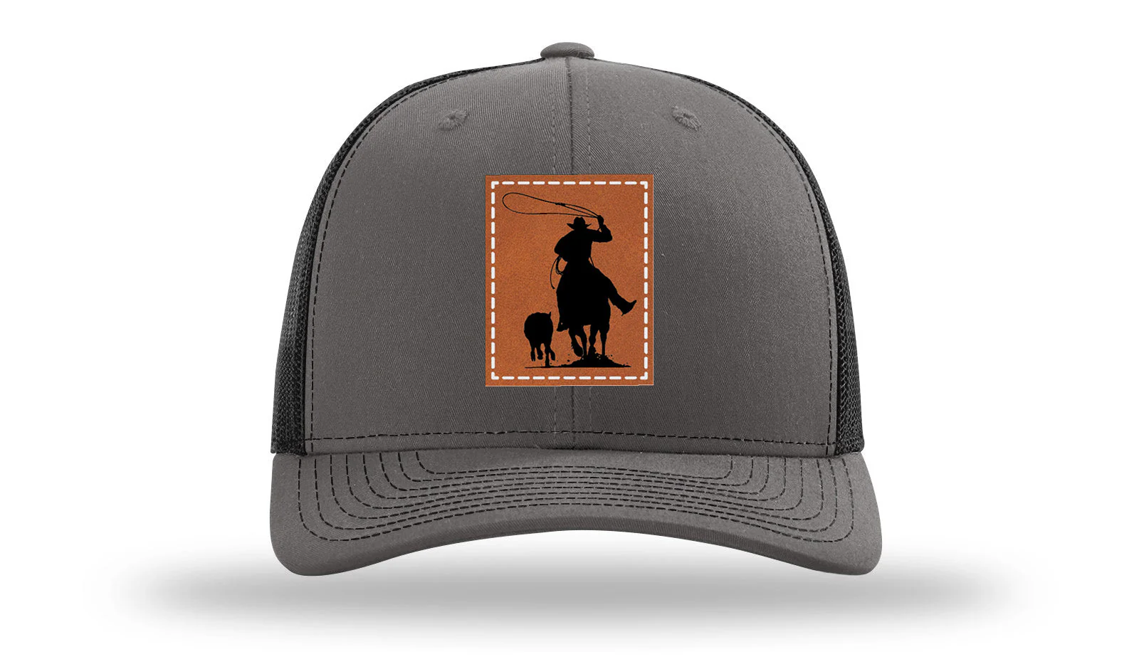 Calf Roper Leather Patch Richardson 112 Hat - Image 11
