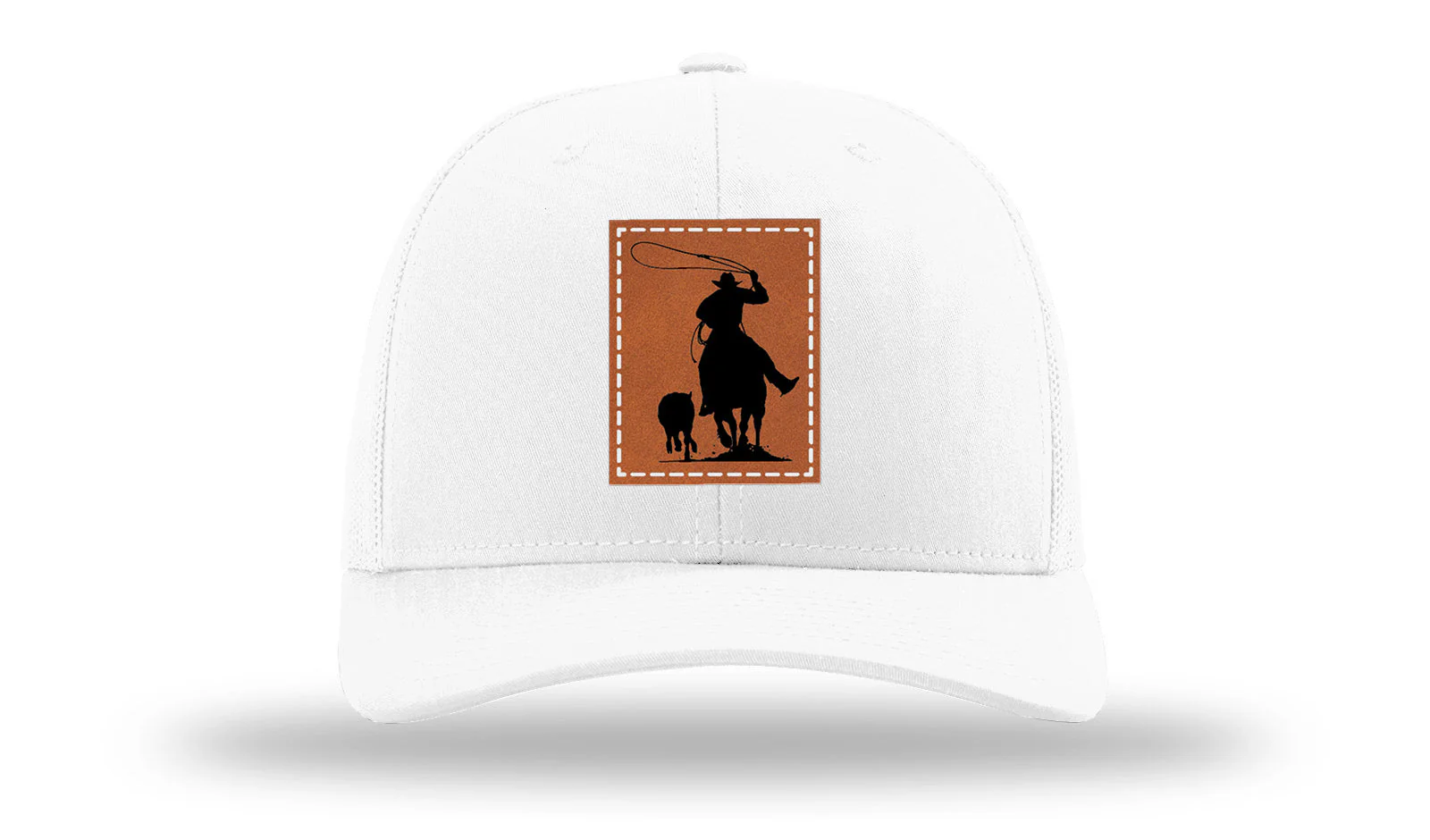 Calf Roper Leather Patch Richardson 112 Hat - Image 5